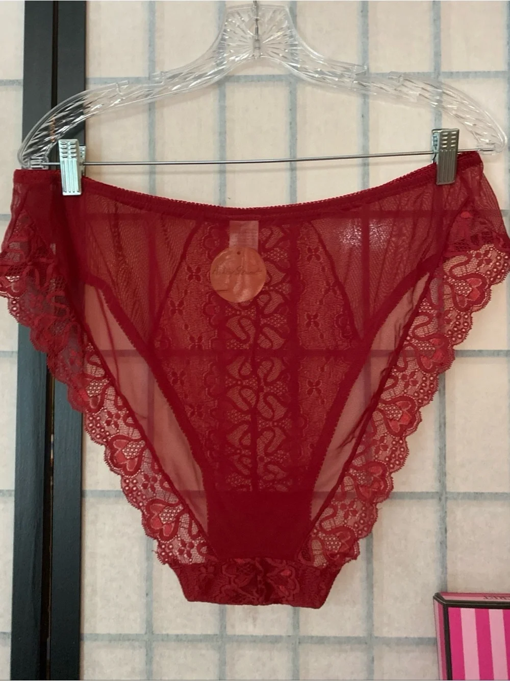 Ashley Stewart VTG Y2K NWT PANTIES Wom PLUS 9 Stretch Lace Hipster Approx 33”W